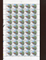 Belgie Buzin Vogels 2885 Volledig Vel Drukdatum 17/1/2000 Plaatnummer Numéro De Planche 1 - 1991-2000