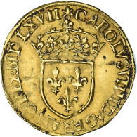 Monnaie, France, Charles IX, Écu D'or Au Soleil, 1567, Paris, TB+, Or - 1560-1574 Karel I