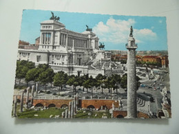 Cartolina Viaggiata "ROMA  Foro Di Traiano E Monumento A Vittorio Emanuele II" 1967 - Altare Della Patria