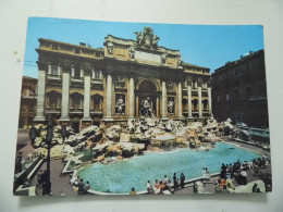 Cartolina Viaggiata "ROMA Fontana Di Trevi" 1961 - Fontana Di Trevi