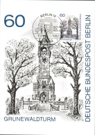 BERLIN CARTE MAXIMUM 1980 MONUMENTS DE BERLIN - Maximum Cards