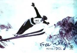 Delcampe - CPM - SKI -  WILLY BOGNER - Champion De Saut à SKI 1932 ... Edition Pub Marque Vêtements Sportifs - Wintersport