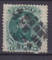 Brazil 1866 Mi. 27, 100 R. Kaiser Pedro II. Mit Dunkelm Vollbart 'Killer' Cancel - Used Stamps