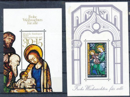 TIMBRE  ZEGEL STAMP  ALLEMAGNE BERLIN 2 BF 6 ET 7 NOËL  XX - Blocks & Kleinbögen