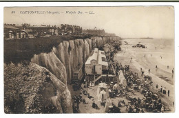 Postcard, Kent, Margate, Cliftonville, Walpole Bay, Tents, People, House, 1914. - Margate