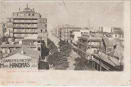 égypte : PORT  SAID Et Le  Phare , Cigarettes  Factory M. Handras  Pub ( Genre  Carte) - Port-Saïd