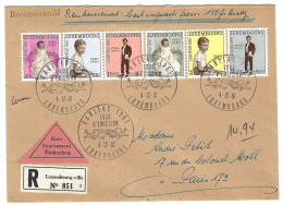 1961 - Enveloppe RECC. Remboursement 150 F  - Affr. Série Caritas 1961 - 1er Jour D'émission - Brieven En Documenten