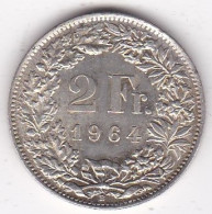 Suisse. 2 Francs 1964 B, En Argent, KM# 21 - 2 Francs