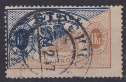 SWEDEN 1896 - Canceled - Sc# O25 - Service Stamp - Oficiales