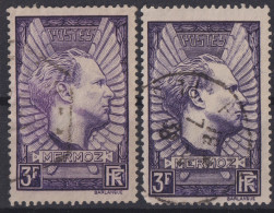 FRANCE 1937 - Canceled - YT 338, 338a - Gebruikt