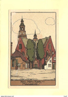 Maassluis Kerk Getekend En Ingekleurd 1925 RY44148 - Maassluis