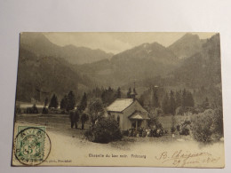 DthémeD FRIBOURG Chapelle Du Lac Noir 1905 Animée à La Messe - Chapelle