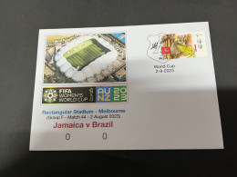 2-8-2023 (1 T 19) FIFA Women's Football World Cup Match 44 (Possum Stamp) Jamaica (0) V Brazil (0) - Sonstige & Ohne Zuordnung