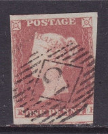 GB Victoria Penny Red Imperf  Good Used. Number 2 In Diamond, City Of London - Used Stamps