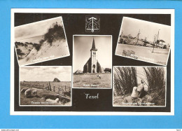 Texel 5-luik Met Landschap En Kerk 1953 RY47312 - Texel