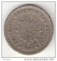 Uruguay 5 Centesimos 1901  Km 21  Vf - Uruguay