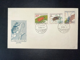 ENVELOPPE TCHECOSLOVAQUIE PRAHA 1962 / INSECTES - Cartas & Documentos