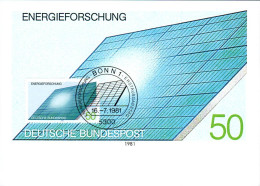 ALLEMAGNE CARTE MAXIMUM 1981 REHERCHE D'ENERGIE - Altri & Non Classificati