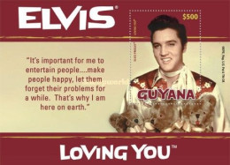 Guyana, 2010, Mi 8079-8082, Elvis Presley In The Movie "Lovin You" (1957), 4 Blocks 827-830, MNH - Elvis Presley