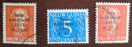 Nederlands Nieuw Guinea - Nrs. 22 T/m 24 Watersnood 1953 (gestempeld/used) - Nederlands Nieuw-Guinea