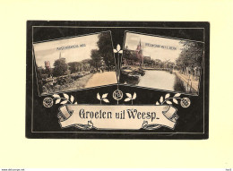 Weesp Amsterdamsche Weg Molen En Kerk RY44891 - Weesp