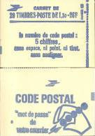 CARNET 2059-C 4 Sabine De Gandon "CODE POSTAL" Fermé Bas Prix Parfait état RARE - Moderne : 1959-...