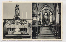 4435 HORSTMAR, Kircheninneres, Schutzmantel-Madonna, 1956 - Steinfurt