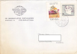 OLYMPIC GAMES, SAILOR, STAMPS ON COVER, 1994, PORTUGAL - Briefe U. Dokumente