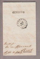 CH Heimat SG Hemberg 1856-11-30 Langstempel Taufanzeige Nach Ebnat - Briefe U. Dokumente