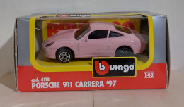 I115944 BURAGO 1/43 N. 4118 - Porsche 911 Carrera '97 Rosa - Box - Burago