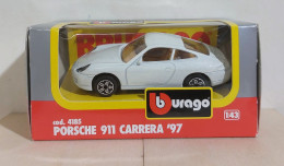 I115959 BURAGO 1/43 N. 4185 - Porsche 911 Carrera '97 Bianca - Box - Burago