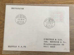Schweiz Automatenmarke Ersttag 1976 - Sellos De Distribuidores