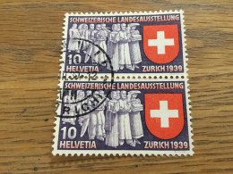 Schweiz Retouche Unt. Kreuzschenkel 1939 - Plaatfouten