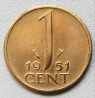 Pays-Bas - 1 Cent 1951 - 1 Centavos