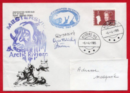 Pli Expédition Du GECRP Au Groënland, Mars/septembre 1985. Cachet Mesters Vig  06/04/85. - Covers & Documents
