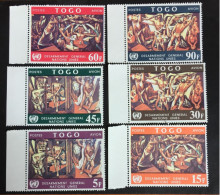 1967  - Togo - Paintings 1967 - Disarmament - 6 Stamps - Unused - Togo (1960-...)