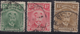 BRITISH SOUTH AFRICA COMPANY 1913 - Canceled - Sc# 119-121 - Unclassified