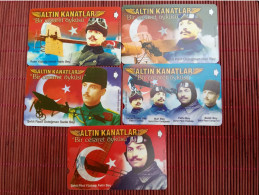 5 Phonecards Turkey  Used Rare - Türkei