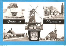 Westkapelle Groeten Uit 5-luik Met Molen RY49751 - Westkapelle