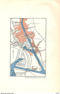 Zaandam Plattegrond Binnenscheepvaart 1934 KE5143 - Cartas Náuticas