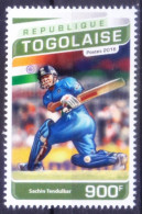 Togo 2016 MNH, Sachin Tendulkar India Cricket Sports - Cricket