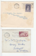 1937 CONSTITUTION FDC With Slogan + 1950 HOLY YEAR Cover AER LINGUS Slogan Aviation IRELAND Stamps - Verzamelingen & Reeksen