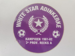 Autocollant Publicitaire, Football White Star Adinkerke - Aufkleber