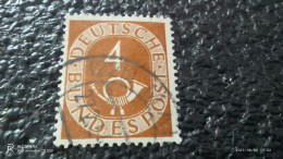 FEDERAL CUMHURİYET-1948-54       4PFG    POSTHORN    USED - Gebraucht