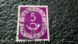 FEDERAL CUMHURİYET-1948-54       5PFG    POSTHORN    USED - Gebraucht