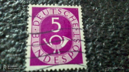 FEDERAL CUMHURİYET-1948-54       5PFG    POSTHORN    USED - Gebraucht