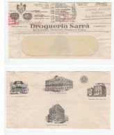 HEALTH - 1945 CUBA PHARMACY Multi ADVERT Cover DROGUERIA SARRA Meter Stamps Medicine Architecture Factories Cars - Pharmacy