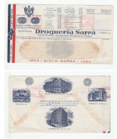 Many ADVERTS On 1953 CUBA PHARMACY Cover DROGUERIA SARRA  ANNIV Meter Stamps Health Medicine Architecture Factories Cars - Lettres & Documents