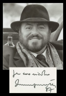 Luciano Pavarotti (1935-2007) - Ténor Italien - Rare Carte Signée + Photo - 1987 - Cantanti E Musicisti
