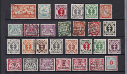 28 Timbres  Dont 2 Flugpost  Ect  Danzig  Dantzig  Oblitérés Et Neufs *  Gomme Altérée - Autres & Non Classés